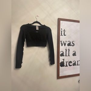 Gym Shark Fitted Black Crop